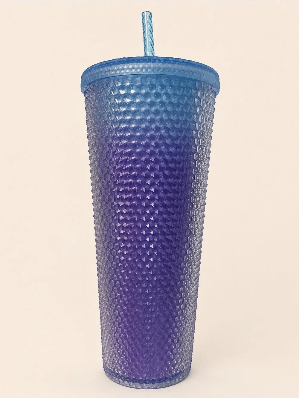 Starbucks Purple Blue Ombré Studded Tumbler 24 oz NWT